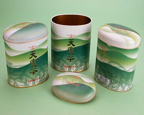 橢圓罐 茶葉罐 --台灣生產